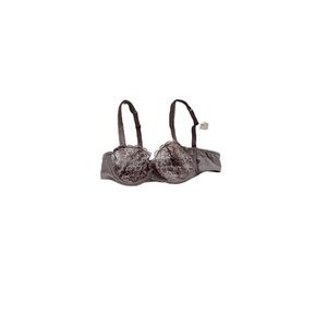 🆕 Lou Paris Smoke Grey Lace Bra - Women’s Size 38B / B38